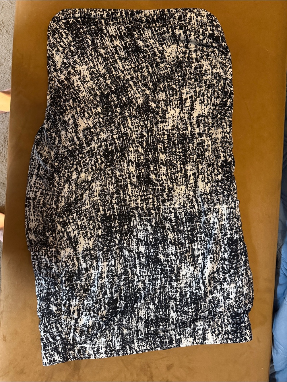 Vince Camuto Black and White Textured Pencil Skirt